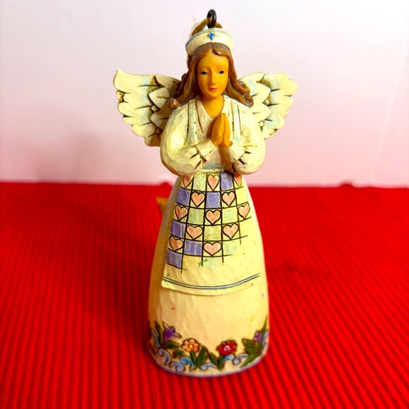 Jim Shore Heartwood Creek Colorful Angel of Healing Nurse Christmas Ornament - Picture 1 of 10
